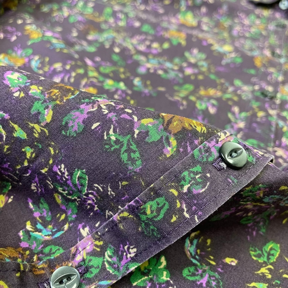 Eddie Bauer Purple Floral Stretch Wrinkle Resistant Button Down Shirt 2X - Picture 9 of 16